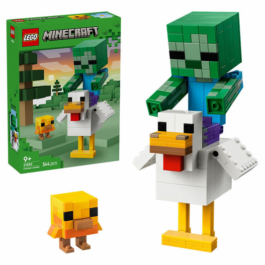 LEGO Minecraft Chicken Jockey Building Set Posable Figures 21582