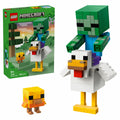 LEGO Minecraft Chicken Jockey Building Set Posable Figures 21582