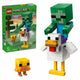LEGO Minecraft Chicken Jockey Building Set Posable Figures 21582