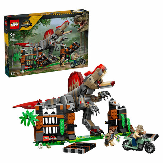 LEGO Jurassic World Spinosaurus Dinosaur Escape Building Set 77982