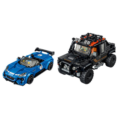 LEGO Speed Champions Jaguar Project 7 And Land Rover Defender Building Set 77264