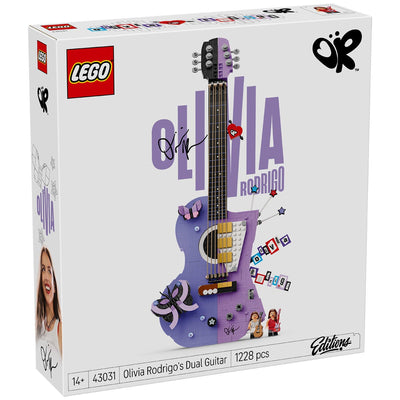 LEGO Editions Olivia Rodrigo's Dual Guitar Building Set 1228 Pieces 43031