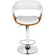 Artiss Selina White Barstool | Stylish Upholstered Seat | Solid Wood Legs | Kitchen & Bar Furniture