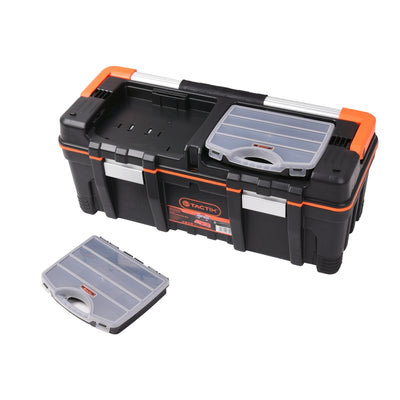 Tactix 660mm Heavy Duty Tool Box - Polypropylene - Durable Storage