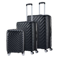 American Tourister Concentrix 3 Piece Luggage Set, Hardside ABS Spinner Suitcases, Expandable