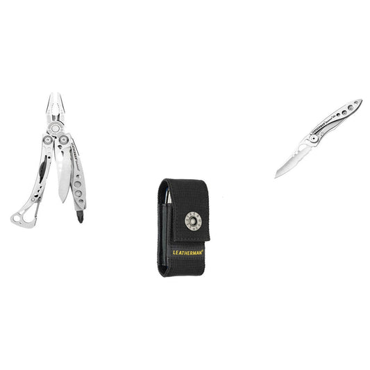 Leatherman Skeletool and KBX Combo Pack Multi Tool with Nylon Sheath