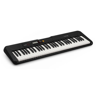 Casio Casiotone CT-S200BK 61-Key Portable Keyboard with 400 Tones, 77 Rhythms and Power Adapter