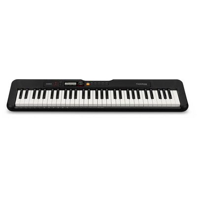 Casio Casiotone CT-S200BK 61-Key Portable Keyboard with 400 Tones, 77 Rhythms and Power Adapter