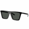 Versace VE4468U Men's Rectangular Sunglasses Black 53mm Dark Grey Lens