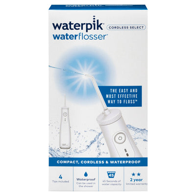 Waterpik Cordless Select Water Flosser 3 Pressure Settings White WF-10A010