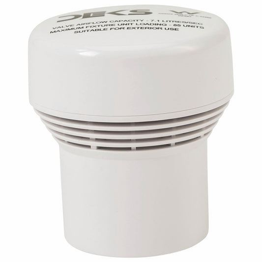 Deks Air Admittance Valve - 50/40mm ABS - Prevents Sewage Gases – view 2 - Auzzistore