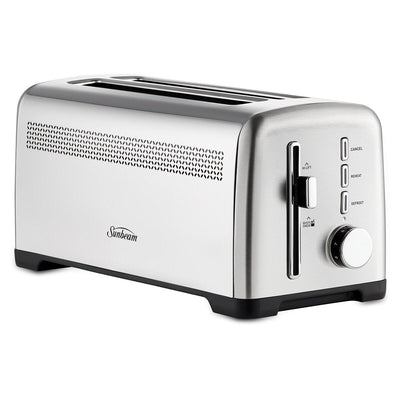 Sunbeam Fresh Start 4 Slice Toaster Stainless Steel 9 Browning Settings TAM1003SS