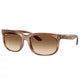 Ray-Ban RB2389 Balorette Sunglasses Striped Brown Frame Gradient Brown Lenses — image 7