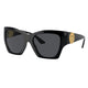 Versace VE4452 Women's Irregular Sunglasses Black Frame Dark Grey Lenses — image 2