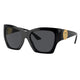 Versace VE4452 Women's Irregular Sunglasses Black Frame Dark Grey Lenses — image 5