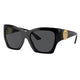 Versace VE4452 Women's Irregular Sunglasses Black Frame Dark Grey Lenses — image 7