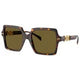 Versace VE4441 Women's Oversized Square Sunglasses Havana Acetate Brown Lenses — image 7