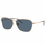 Ray-Ban RBR0102S New Caravan Sunglasses Rose Gold Metal Dark Blue Lenses