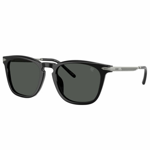 Ralph Lauren RL8233F Men's Sunglasses Black Acetate Dark Grey Lenses