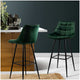 Artiss Velvet Barstool Green 2 Pack – view 4