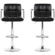 Artiss Black Gaslift Swivel Barstool with Arm Rests 2 Pack – view 2