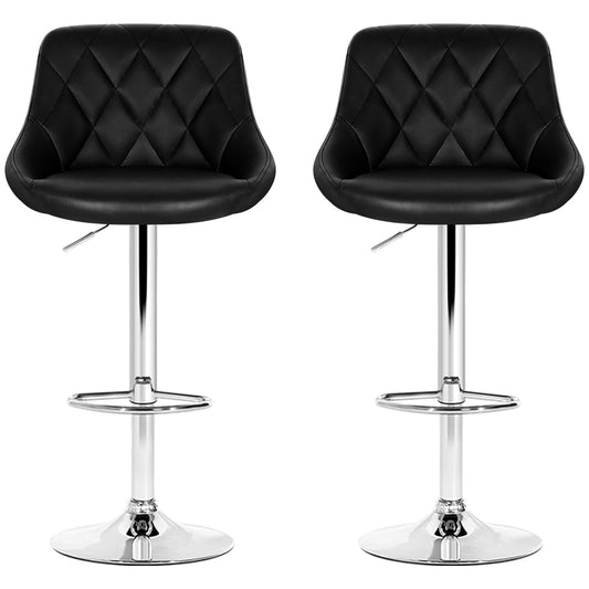 Artiss Black Gaslift Swivel Barstool 2 Pack – view 2 - Auzzistore