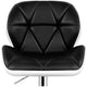 Artiss Black And White Gaslift Swivel Barstool With Rhombus Motif 2 Pack – view 4