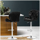 Artiss Black Gaslift Swivel Barstool With Rhombus Motif 2 Pack – view 4