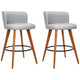 Artiss Grey Wooden Barstool 2 Pack – view 3