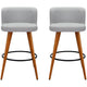 Artiss Grey Wooden Barstool 2 Pack – view 2