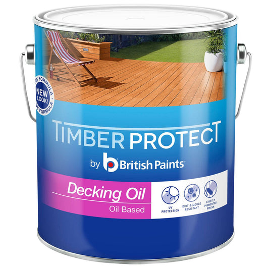 Timber Protect Decking Oil - 4L - Oil Based - UV Resistant - Auzzistore