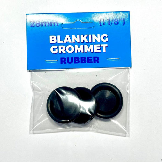 Premier Blue Blanking Grommet - 28mm - Black - Nitrile Rubber - Durable - Auzzistore