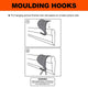 Everhang Picture Hanging Hook 10kg Florentine Bronze Steel 4 Pack