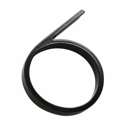 Sandleford House Number 6 - 120mm - Black - Steel - Modern Design