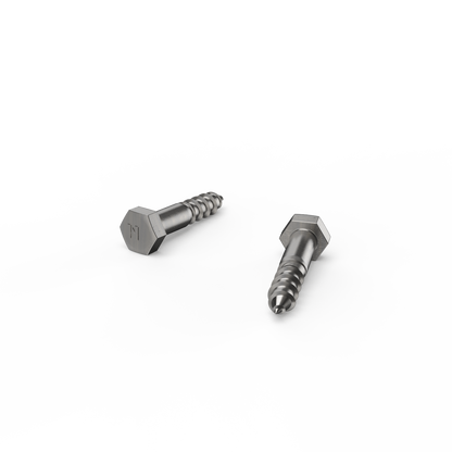 Zenith Hex Head Coach Screws M10 x 50mm Stainless Steel 12 Pack