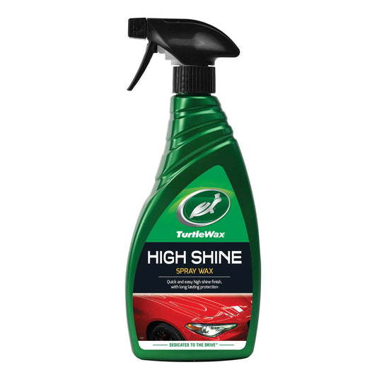 Turtle Wax High Shine Spray Wax - 500ml - Easy Application - Glossy Finish