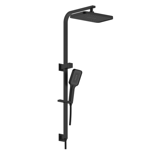 Mondella Wels Multifunction Twin Shower 9L Min 430mm Black Matte - Water-Saving