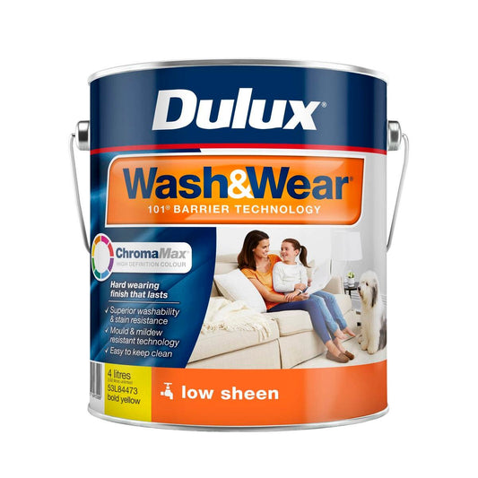 Dulux Bold Yellow Low Sheen Interior Paint 4L - Washable - 4L - Auzzistore
