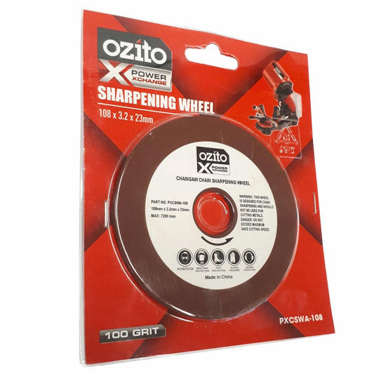 Ozito Sharpening Wheel - Ø108mm - Abrasive - 100 Grit - Auzzistore