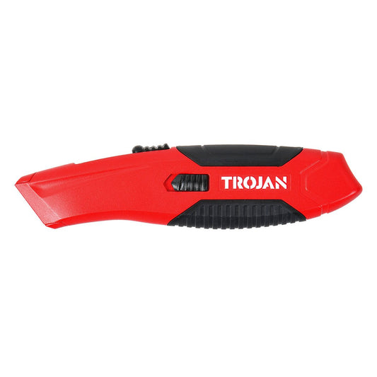 Trojan Auto Retractable Utility Knife - Zinc Alloy - 3 Blades - 71.6mm x 13.3mm x 265mm – view 2 - Auzzistore