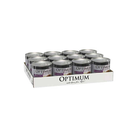Optimum Puppy Wet Dog Food 700g - Chicken Rice - 12 Cans - DHA Support – view 2