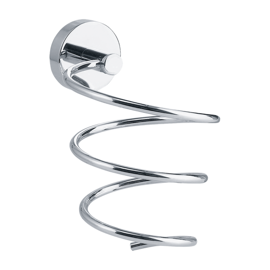 Tesa Smooz Hair Dryer Holder - Chrome - Self-Adhesive - 135mm x 100mm x 160mm