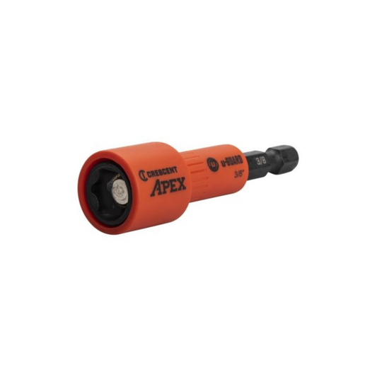 Crescent Apex 3/8" U Guard Covered Magnetic Nutsetter - Durable - 47mm x 118mm - Auzzistore