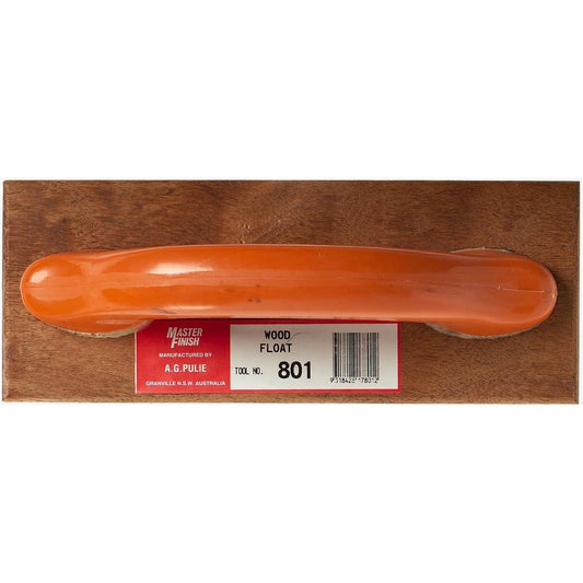 Masterfinish Wood Float 112 x 300mm Hardwood Blade Plastic Handle - Auzzistore
