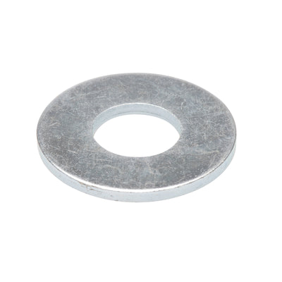 Zenith 3/8" Zinc Plated Flat Washer 50 Pack Steel Load Distribution