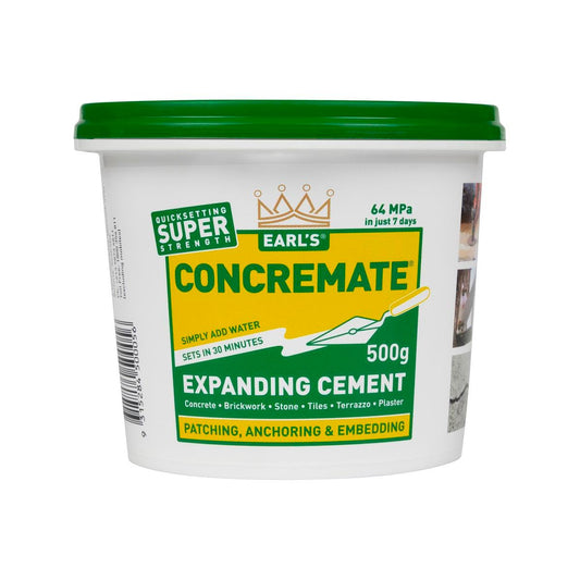 Earl S Concremate 500g Expanding Cement Powder Quick Set Repair - Auzzistore