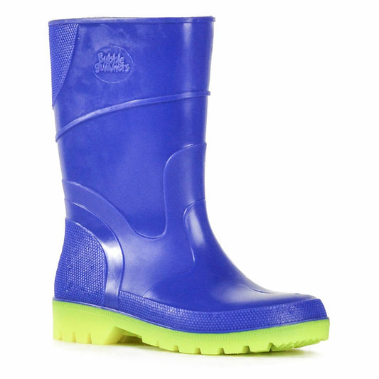 Bata Kids Gumboots Size 2 - Lightweight Waterproof - Blue and Yellow