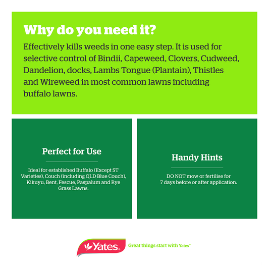 Yates Buffalopro Hose on Lawn Weed Killer 4L - Liquid - 200m² Coverage – view 2 - Auzzistore