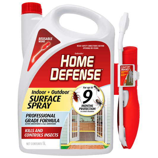 Defender Home Defense Surface Spray - 5L - Indoor & Outdoor Use - 9 Months Residual Control - Auzzistore