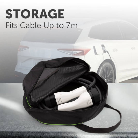 Arlec Portable Charger and Charging Cable Case - 7m - Black - Durable Storage Solution – view 2 - Auzzistore